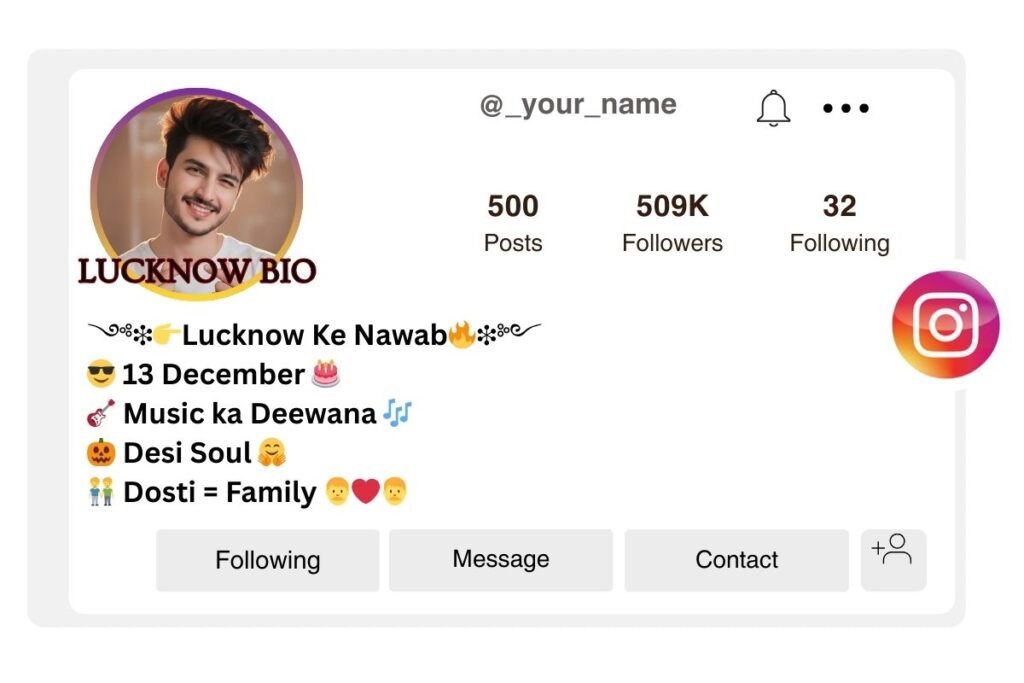 Nawabi Lucknow Bios for Instagram